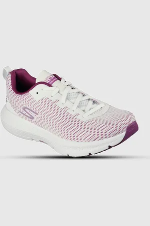 Skechers Women White Mesh GO RUN SUPERSONIC Running Non-Marking Shoes