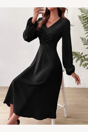 HERE&NOW Women Solid Sheath Midi Dress