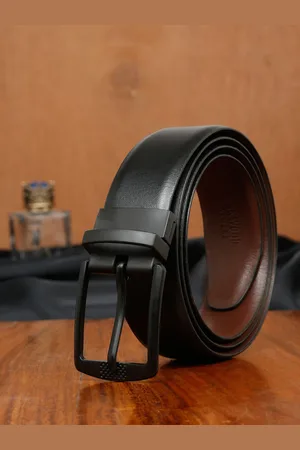 Teakwood Leathers Men Leather Reversible Formal Belt