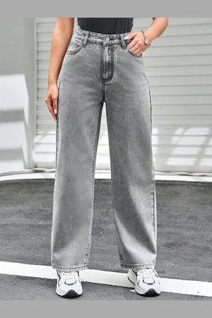 KOTTY Women Jean Straight Fit High-Rise Stretchable Jeans