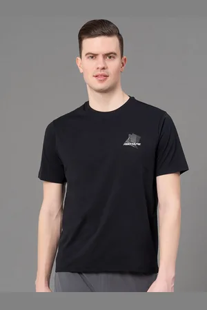 Red Tape Abstract Printed Round Neck Short Sleeves Anti-Microbial Training T-shirt