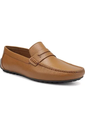 ROSSO BRUNELLO Men Leather Slip On Formal Loafers
