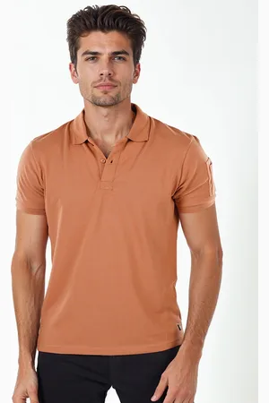 Celio Men Polo Collar Applique T-shirt
