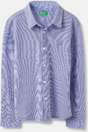 Benetton Boys Opaque Textured Casual Shirt