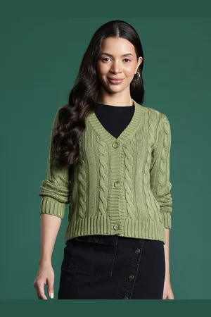 DressBerry Women Cable Knit Cardigan