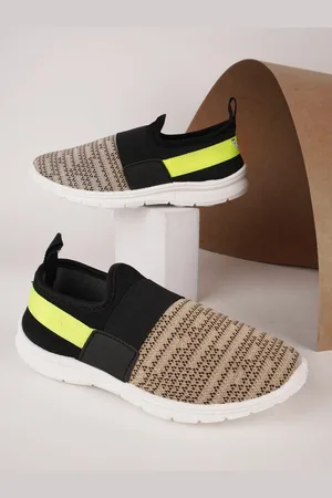 YK Boys Everyday Striped Slip-On Sneakers Casual Shoes