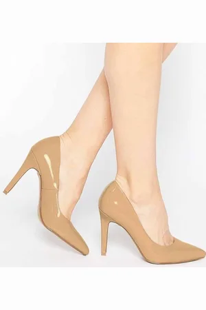 Shoetopia Women Nude-Coloured Solid Stilettos