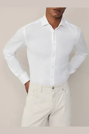 Hackett Men Tailored Fit Opaque Casual Shirt