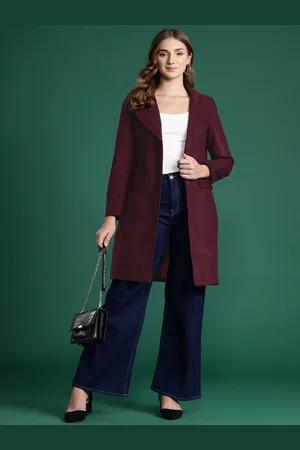 DressBerry Notched Lapel Collar Overcoat