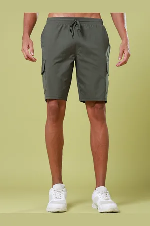 TECHNOSPORT Men Rapid-Dry Mid-Rise Regular Fit Training or Gym Shorts