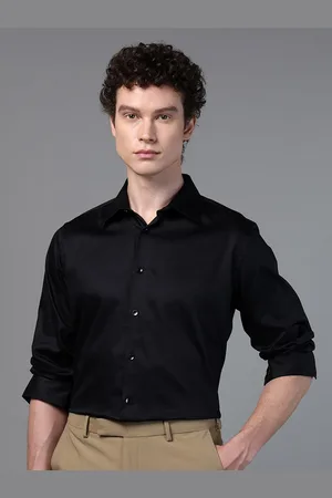 DON VINO Men Comfort Cutaway Collar Solid Cotton Slim Fit Formal Shirt