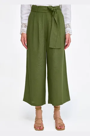 COVER STORY Women Mid-Rise Pleated Trousers