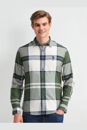 Ralph Lauren Men Slim Fit Tartan Checks Opaque Checked Casual Shirt