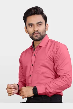 Metronaut Men India Slim Spread Collar Solid Slim Fit Casual Shirt