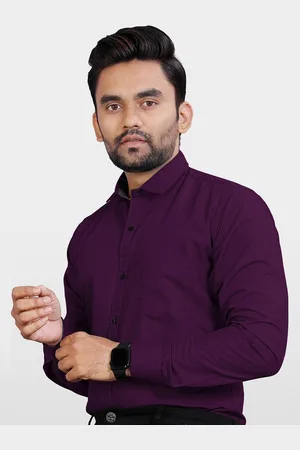 Metronaut Men India Slim Spread Collar Solid Slim Fit Formal Shirt