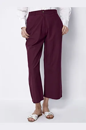 COVER STORY Women Wide Leg Solid Trousers