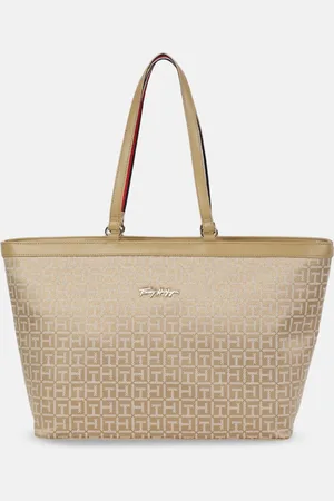 Tommy Hilfiger Oversized Self Design Structured Shoulder Bag