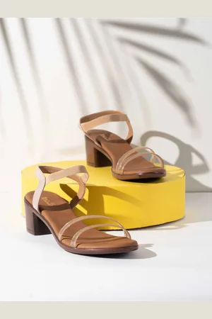 Inc 5 Double Straps Open Toe Block Heels