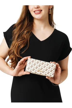 LAVIE Women Safain Monogram Printed Two Fold Wallet