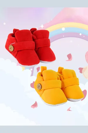 Neska Moda Kids Pack Of 2 Velvet Booties