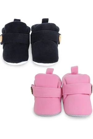 Neska Moda Set Of 2 Unisex Kids Cotton Booties
