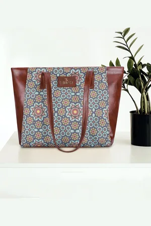 THE CLOWNFISH Valentine Ethnic Motifs Printed Leather Structured Shoulder Bag