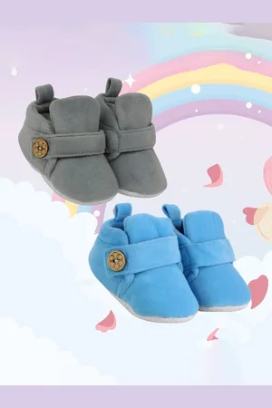 Neska Moda Kids Pack Of 2 Velvet Booties