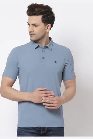 Red Tape Men Blue Polo Collar T-shirt