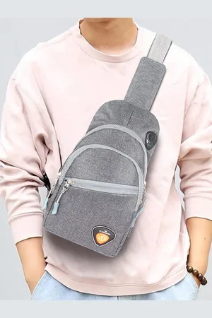 THE CLOWNFISH Cordette Crossbody Chest Bag with Earphone Hole