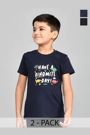 LUX Cozi Boys Pack Of 2 Printed T-shirt