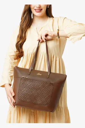 LAVIE Structured Tote Bag with Tasselled