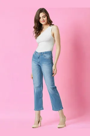 DressBerry Women Relaxed Mid Rise Clean Look Regular Stretchable Denim Jeans