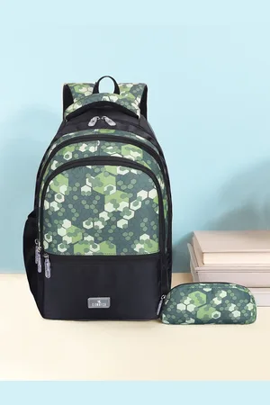 THE CLOWNFISH Edutrek Kids Printed Medium Backpack with Zip Pouch