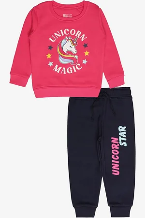 BodyCare Infants Girls Printed Sweatshirt With Joggers