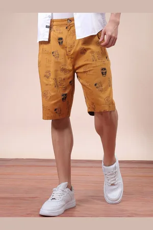 The Indian Garage Co Men Printed Relaxed Fit Mid-Rise Shorts
