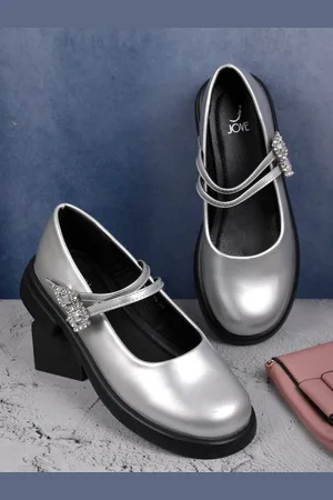 Jove Women PU Platform Sandals with Buckles