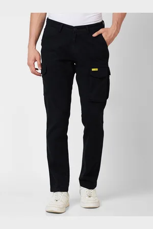SPYKAR Men Pure Cotton Cargos Trousers