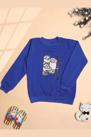 Cutiekins Boys Graphic Printed Round Neck Long Sleeves Winter Wear Sweatshirt