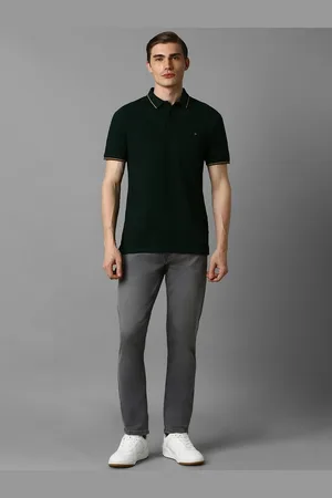Louis Philippe Men Polo Collar Slim Fit T-shirt