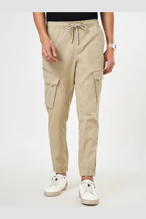 PEOPLE Men Regular Fit Cotton Casual Joggers
