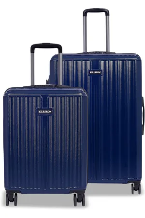 Killer Unisex Set Of 2 Hard-Sided Large & Cabin Trolley Suitcase