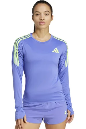 adidas Promo LNGSV Women Brand Logo Printed Round Neck Slim Fit Casual T-shirt