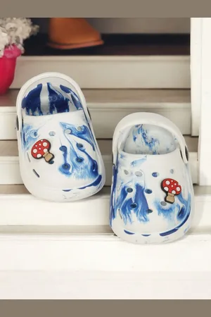 Lil Lollipop Kids Marble Look Anti-Slip Printed Clogs