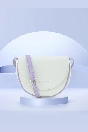Fastrack Women Textured Half Moon Sling Bag