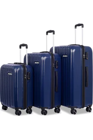 Killer Unisex Set Of 3 Textured Hard-Sided Trolley Bag