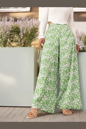 DressBerry Women Garden Romance ComfyCore Wide Leg trousers