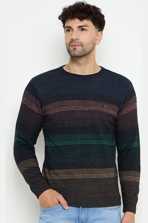 Duke Men Striped Winter Pullover