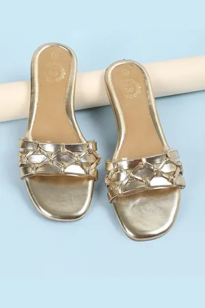 Lifestyle Women Textured Open Toe Flats