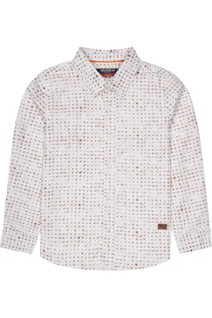 Killer Boys Premium Spread Collar Geometric Printed Cotton Casual Shirt