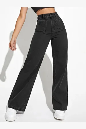 KOTTY Women Straight Fit High-Rise Cotton Stretchable Jeans